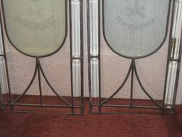Set of 2 Beveled Glass Panels w/SC Dispensary Palmetto Tree, Other SC Dispensary Logo