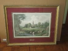 Exceptional Artwork Titled "Stratford-On-Avon" by James Fairman The Birthplace of William