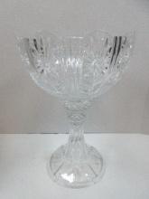 Grandiose Godinger Lead Crystal Shannon Collection Times to Remember Pattern 13" Compote