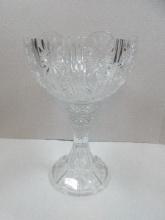 Grandiose Godinger Lead Crystal Shannon Collection Times to Remember Pattern 13" Compote