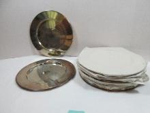 Set of 12- 11 1/2" Round Charger Plates Service Plates for Formal Table Setting
