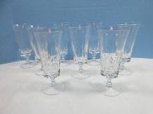 Set of 8 Gorham Cut Crystal Cathedral Pattern 6 3/8" Wine Glasses, Circa 1969-80- Est. $145