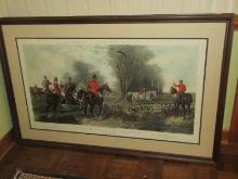 Grandiose Fores's National Sport Fox- Hunting Series Plate 2 Titled "The Find" Water Color Block