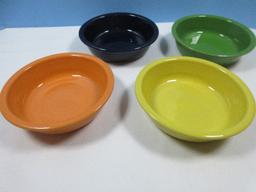 Set of 4 Homer Laughlin China Co. Fiesta Ware Coupe 5 5/8" Cereal Bowls Various Colors