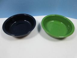 Set of 4 Homer Laughlin China Co. Fiesta Ware Coupe 5 5/8" Cereal Bowls Various Colors