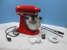 Kitchen Aid Artisan Mini Tilt-Head Stand Mixer w/Accessories KSM3300 Series Gloss Cinnamon