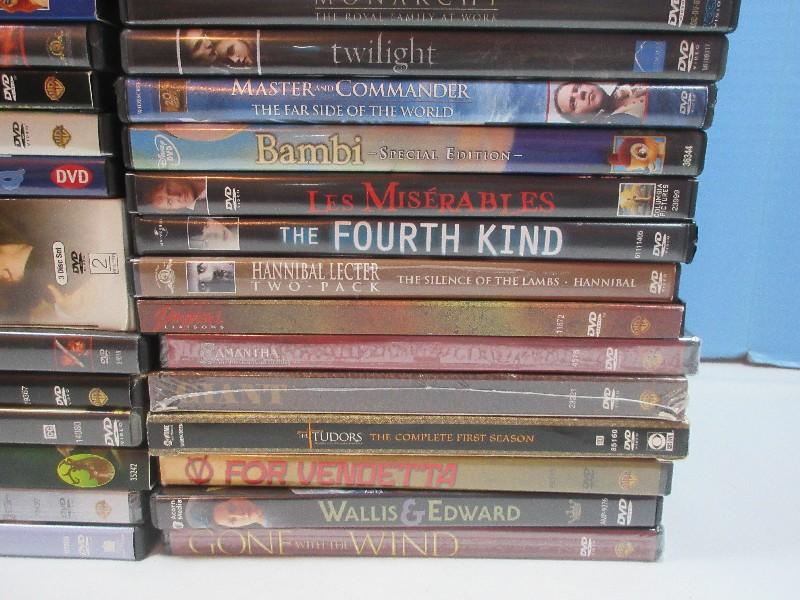 43 Various DVD's- Bambi II, Titanic, Twilight, BBC Series, Gone w/The Wind etc.