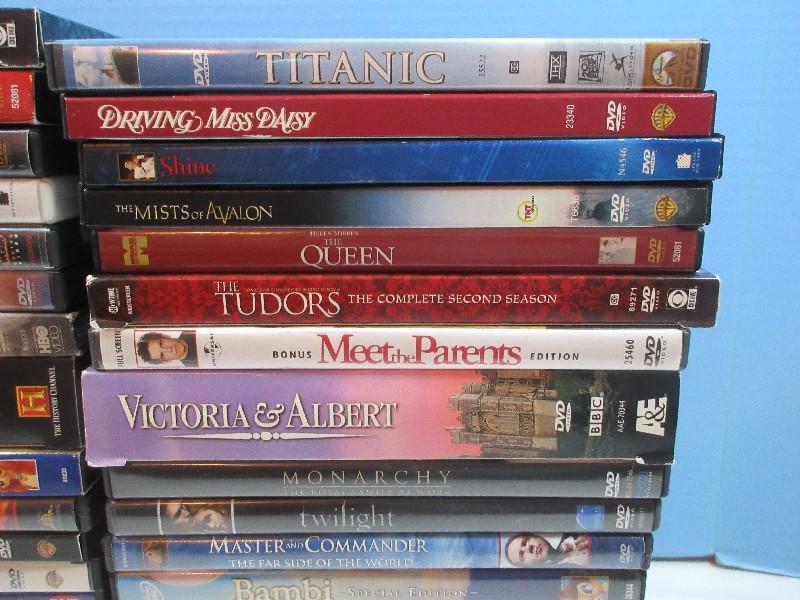43 Various DVD's- Bambi II, Titanic, Twilight, BBC Series, Gone w/The Wind etc.