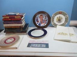 England Items Lot Collector's Diana Princess of Wales 5 Commemorative Royal Mall Portrait