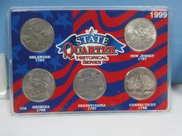Collector's US Coins Graded 1936 Buffalo Nickel Fine Collection The First State 5 Quarters of US
