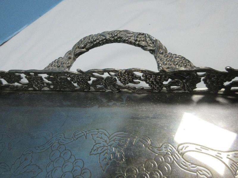Antique Silver Plate Pairpoint Mfg. Co. Quadruple Plate 10" Naturalistic Ivy Vine Holder