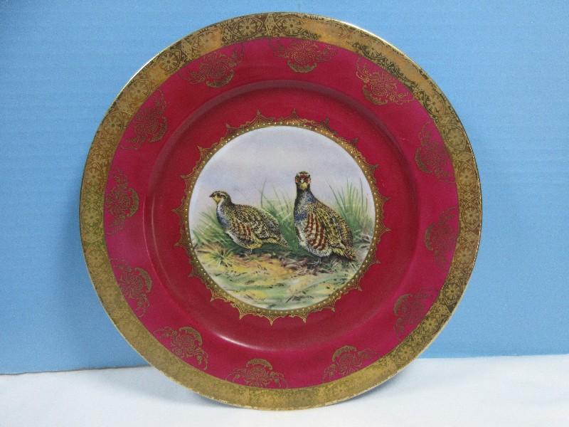 Lot Porcelain Mustache Cup & Saucer Likely Nippon Mark, 2-Fine China Concorde Floral Center