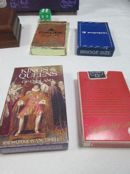 Lot Delta/Eastern Airlines Playing Cards, Kings & Queens of England 40 Fax-Pax Knowledge in A