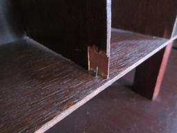 Mahogany Slant-Front Secretary Desk Fitted Interior Pigeon Holes, Bowfront Dovetail Drawer on