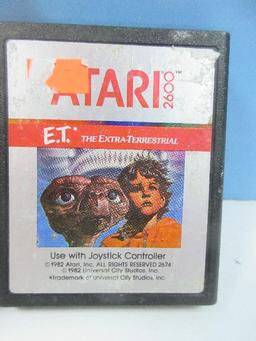 Atari 2600 Video Computer System Game- ET The Extra-Terrestrial & Missile Command