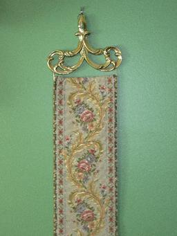 Wall D‚cor Decorative Wall Hanging Tapestry Bell Pull Brass Fleur-De-Lis Variation Tassel Base