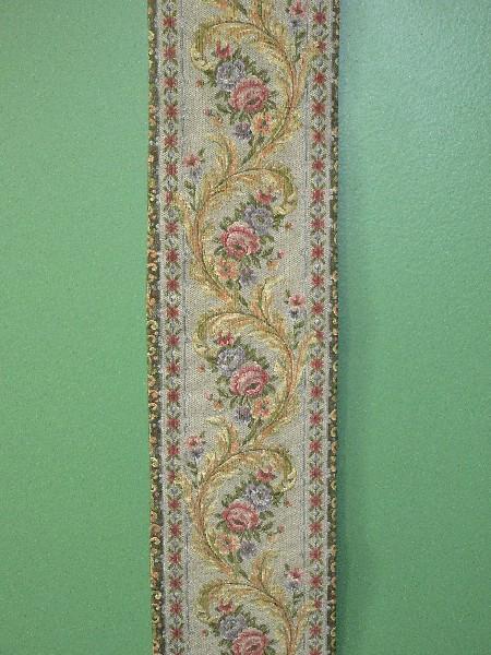 Wall D‚cor Decorative Wall Hanging Tapestry Bell Pull Brass Fleur-De-Lis Variation Tassel Base