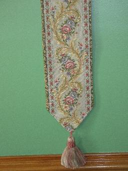 Wall D‚cor Decorative Wall Hanging Tapestry Bell Pull Brass Fleur-De-Lis Variation Tassel Base