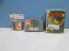 Lot Nintendo Gameboy Color Pocket Monsters Pok‚mon Gold Video Game, Nintendo 64