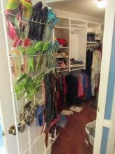 Awesome Closet Lot Ladies Fashion Scarves, Shoes Size 9, Clothes, Shoe Organizer, New in Box