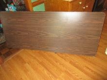 Fort Smiths Tables 6ft Metal Base Folding Table Simulated Wood Grain Top