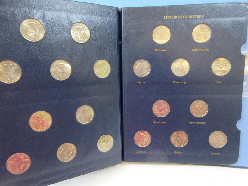 Awesome Whitman Classic Statehood Quarters Collection Full Coin Album Total 56 Quarters