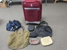 Lot Fila Gym Bag, Kensington Shell Case, Cutter and Buck, Double Pouch Toiletry Bag, Valoose