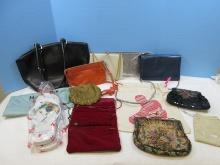 Lot Vintage and other Ladies Evening Bags, Clutch, Pocketbooks Mesh, Petit Point Purse, Beaded