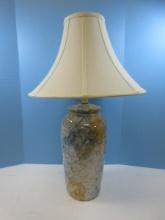Classic Urn Form 29" Table Lamp Marbled Pastel Multicolor w/ Pleated Empire Style Shade
