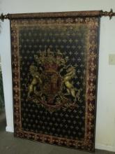 Regal Maitland Smith Co. Castilian Crest Heavily Embellished Large Decorative Wall Panel Fleur