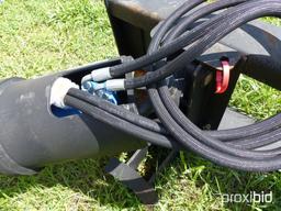 Quick Hitch hyd skid steer post hole auger (unused)