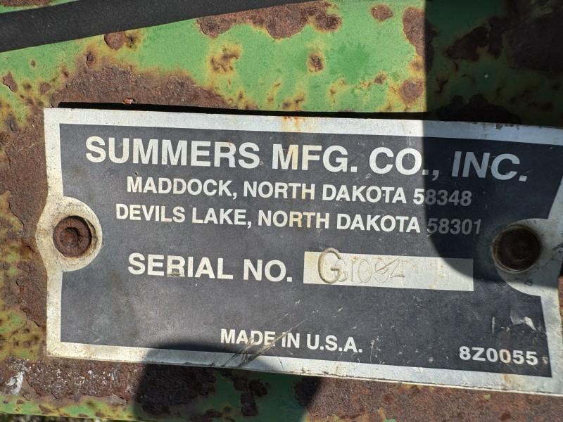 2006 Summers 1500 Sprayer 110', SN: G1094