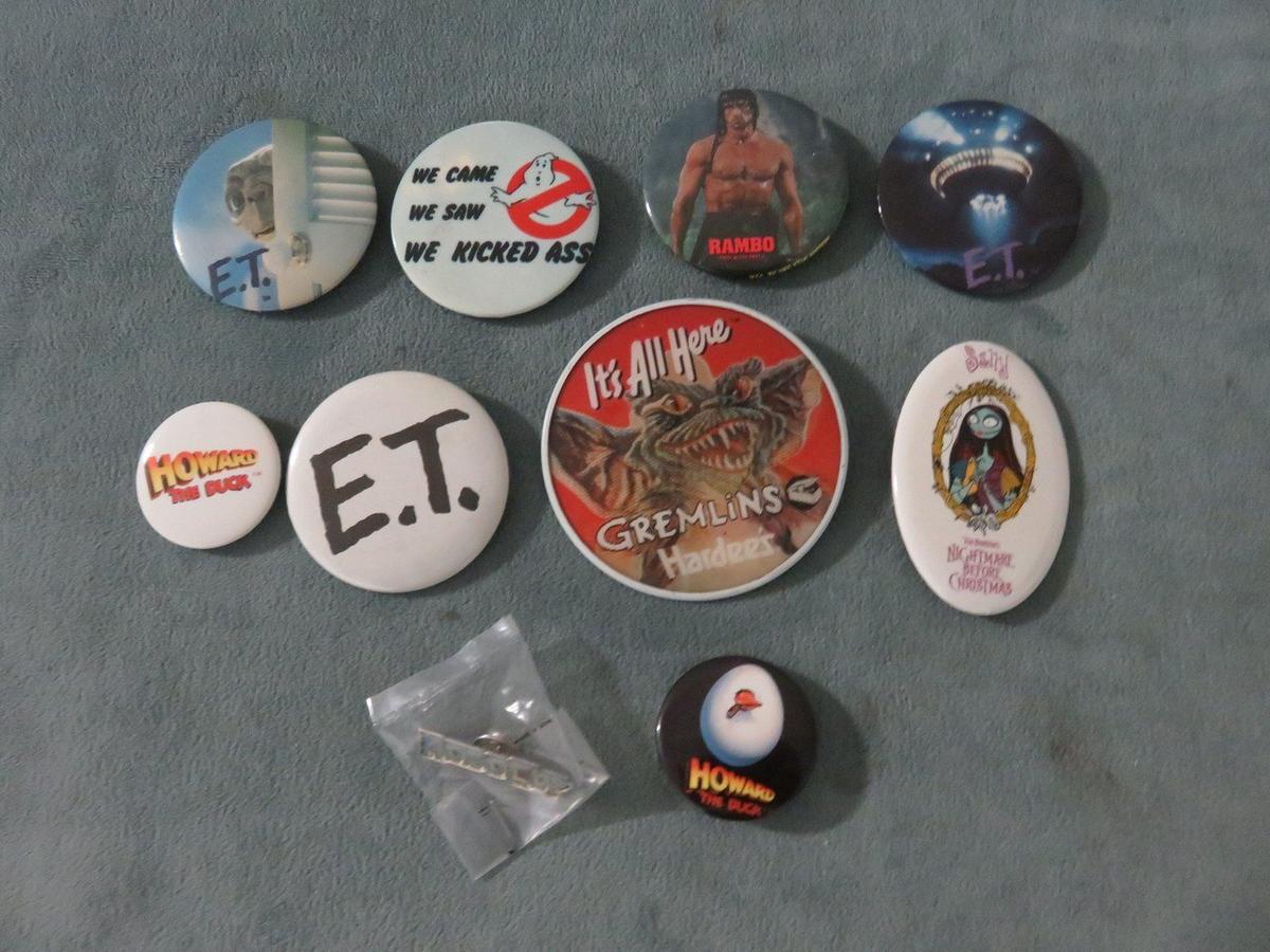 Vintage Movie Button Lot of (10)