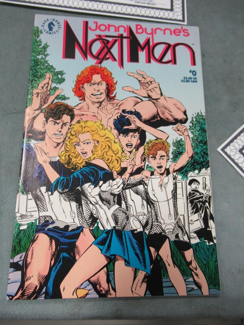 Next Men #0,1,2,4 Signed by John Byrne