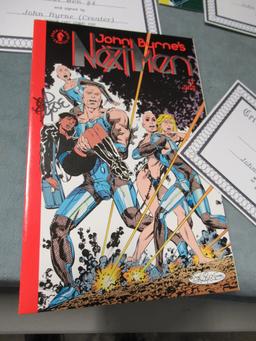 Next Men #0,1,2,4 Signed by John Byrne