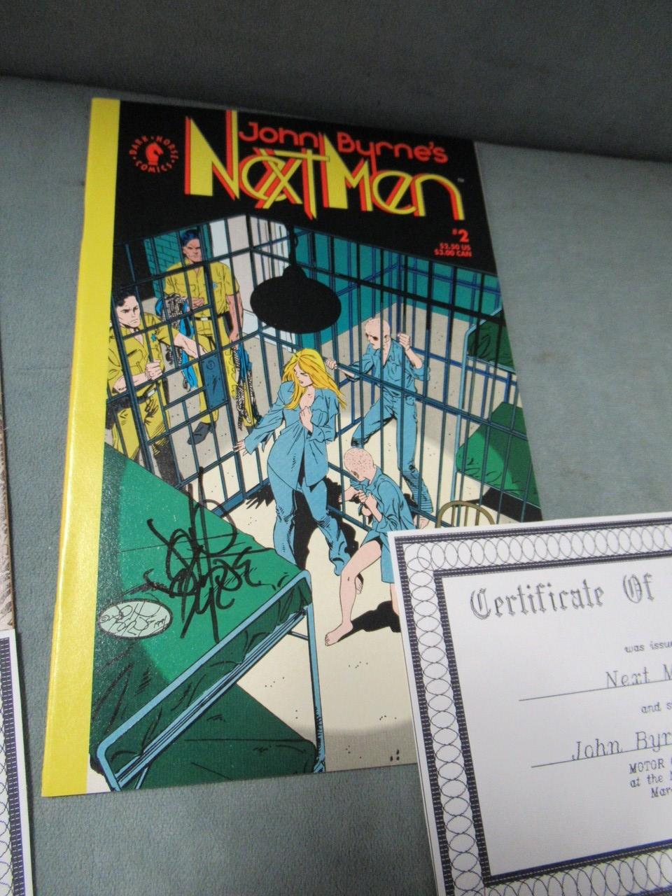 Next Men #0,1,2,4 Signed by John Byrne