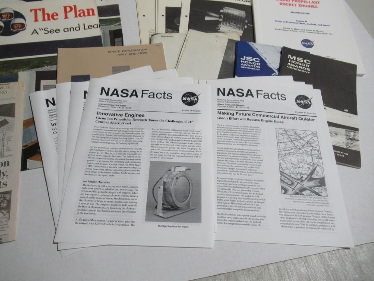 NASA/Space Related Paper Lot