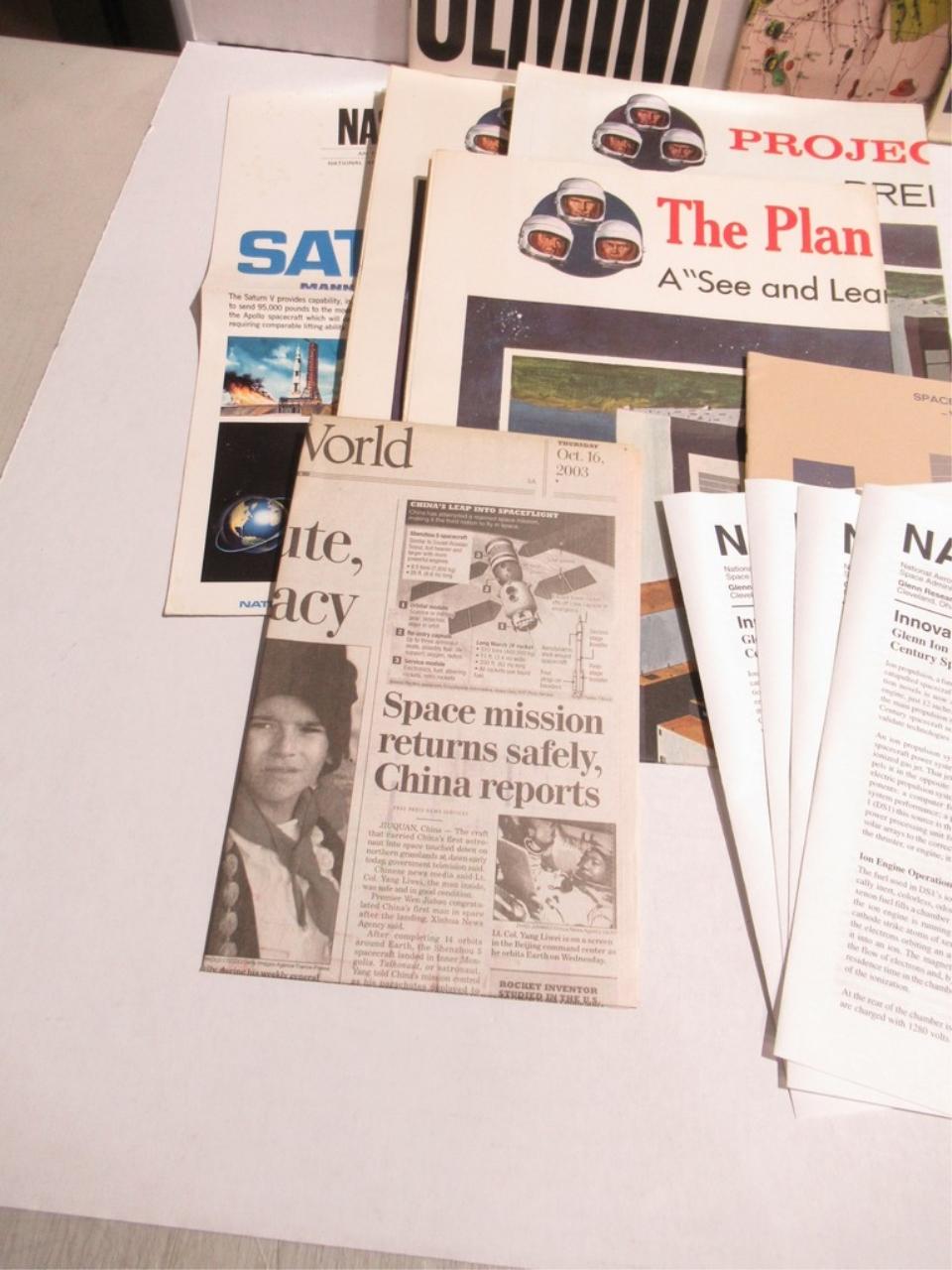 NASA/Space Related Paper Lot