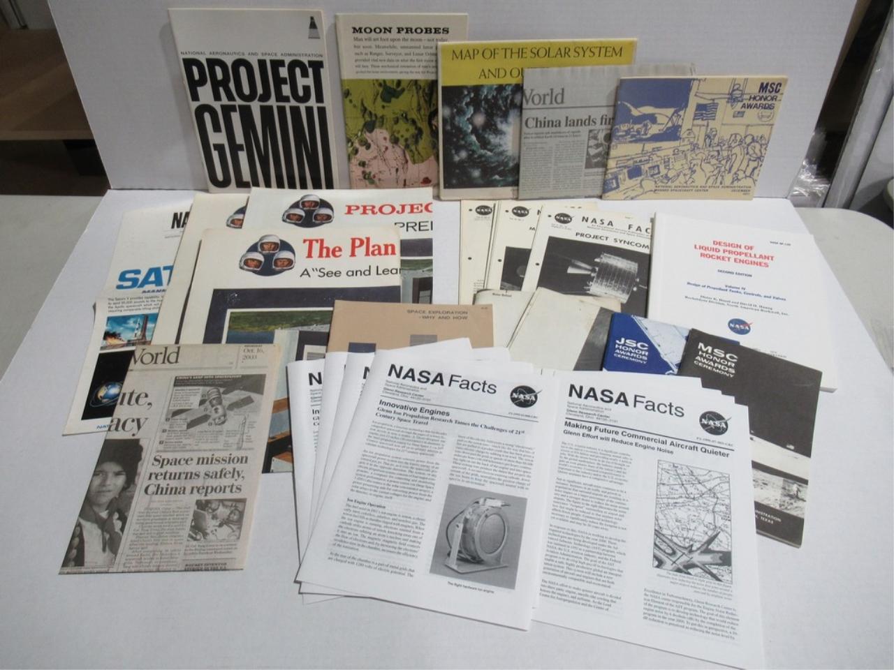 NASA/Space Related Paper Lot