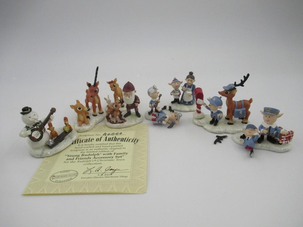 Hawthorne Village Rudolph Set Lot of (2)