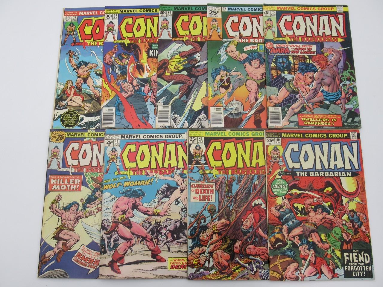 Conan Bronze Age Comic Lot of (9)