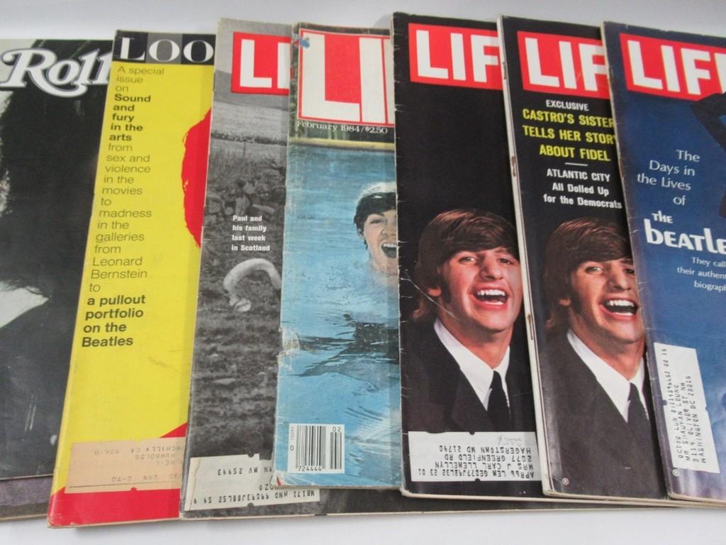 Beatles Paper Group Rolling Stone Life Look