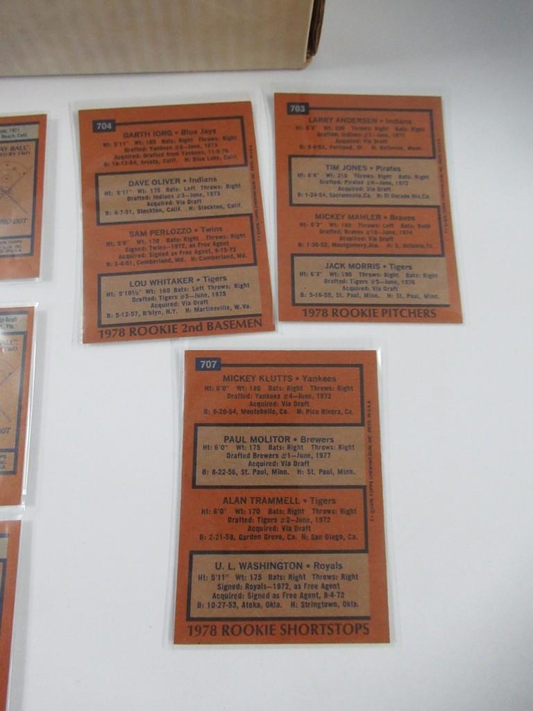 1978 Topps Baseball Complete Set (726 Cards)