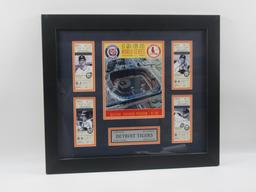 1968 Detroit Tigers Framed Program W/Autographs!