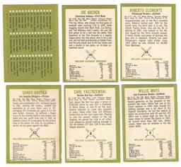 1963 Fleer Baseball Complete Set #1-67/Keys!
