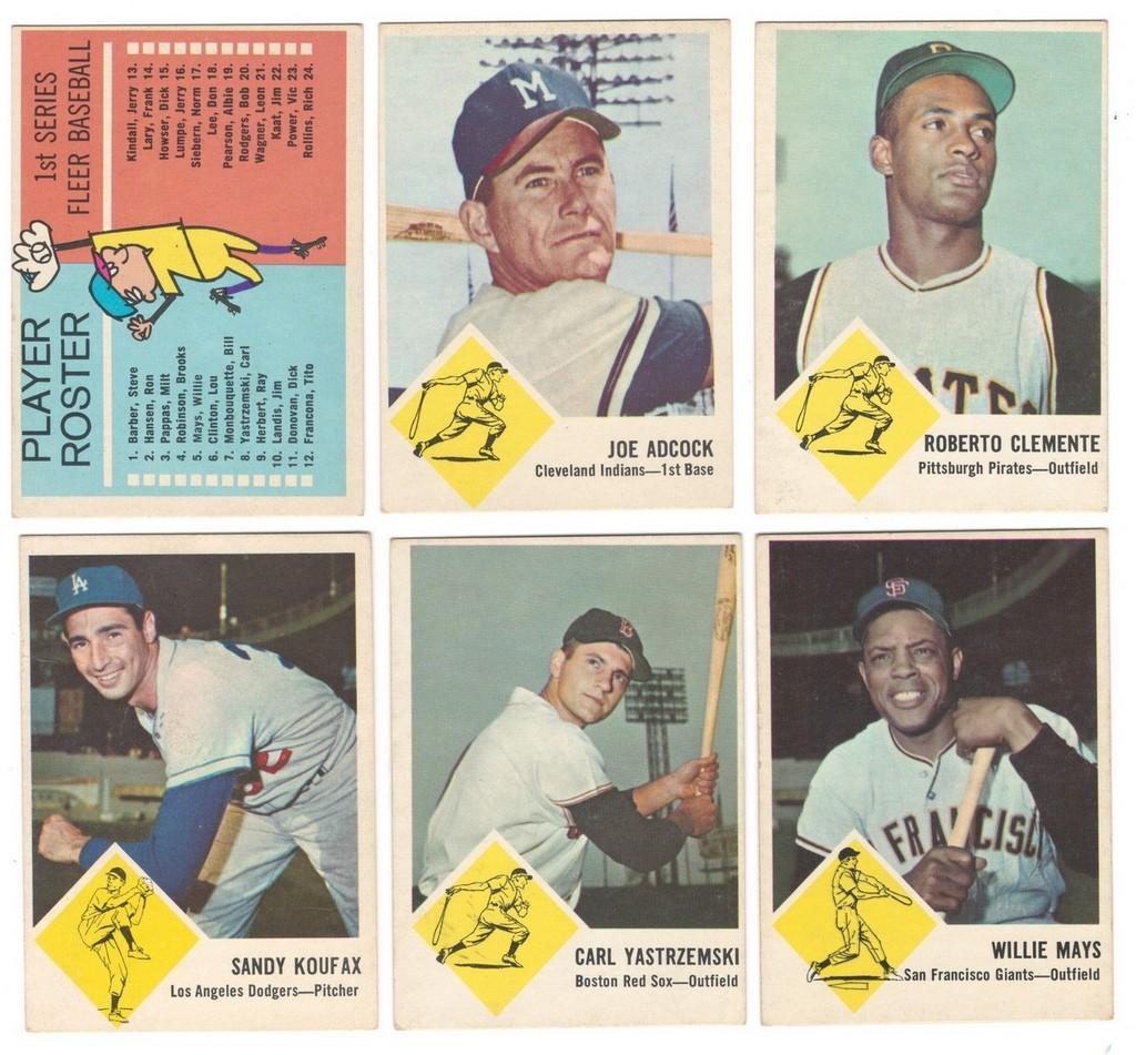 1963 Fleer Baseball Complete Set #1-67/Keys!