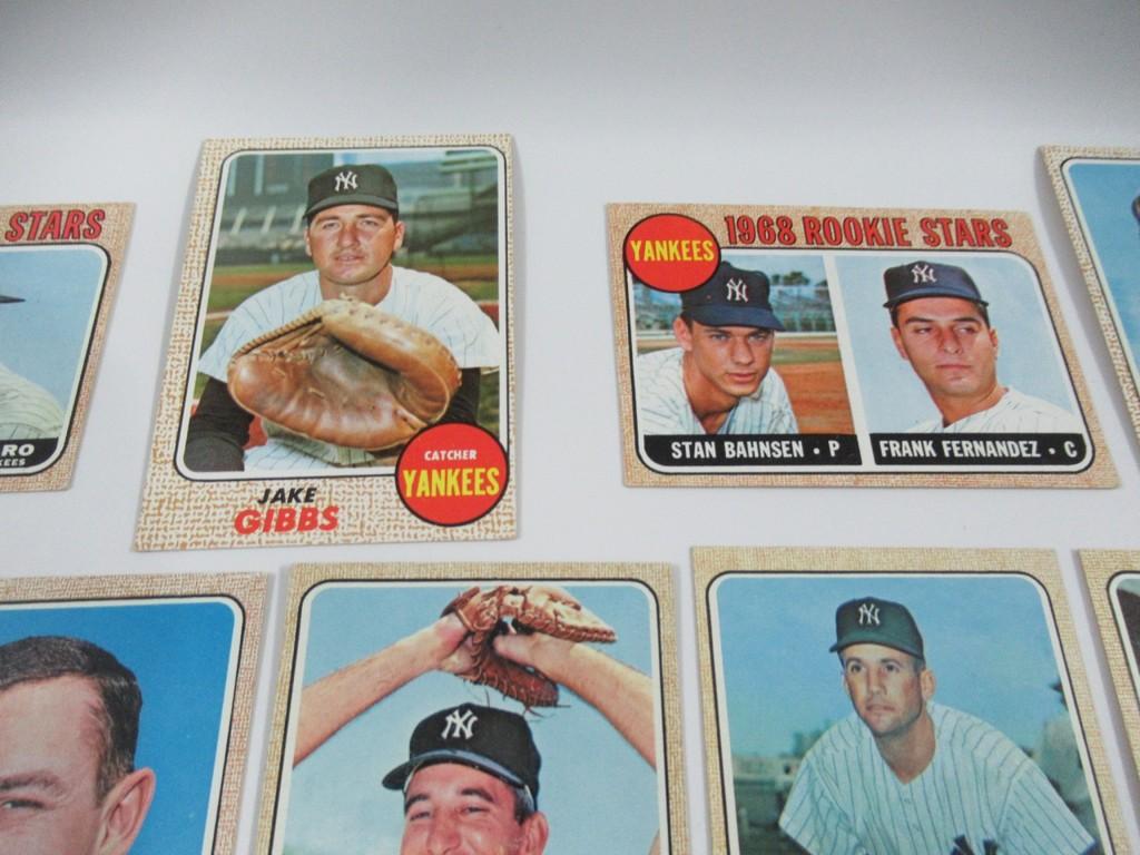 1968 Topps Baseball New York Yankees Team Set