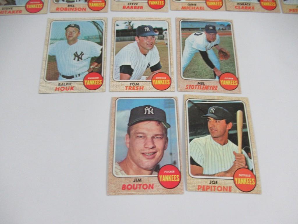 1968 Topps Baseball New York Yankees Team Set