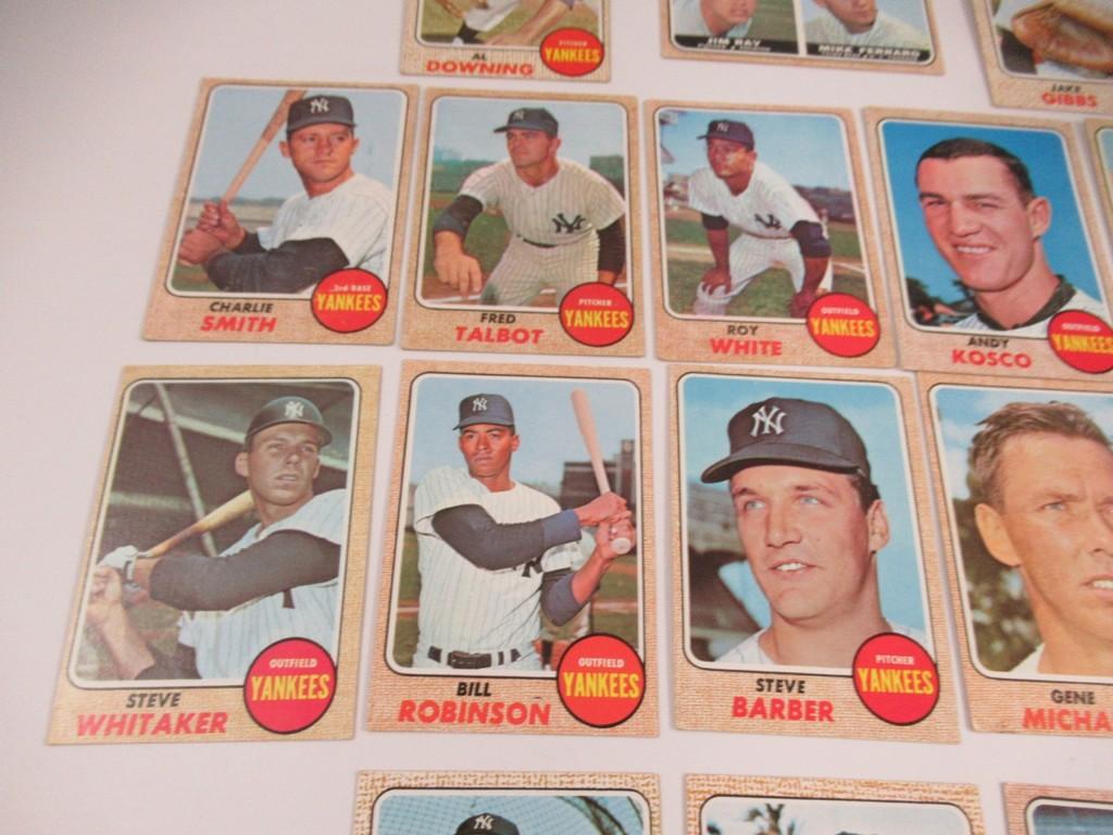 1968 Topps Baseball New York Yankees Team Set