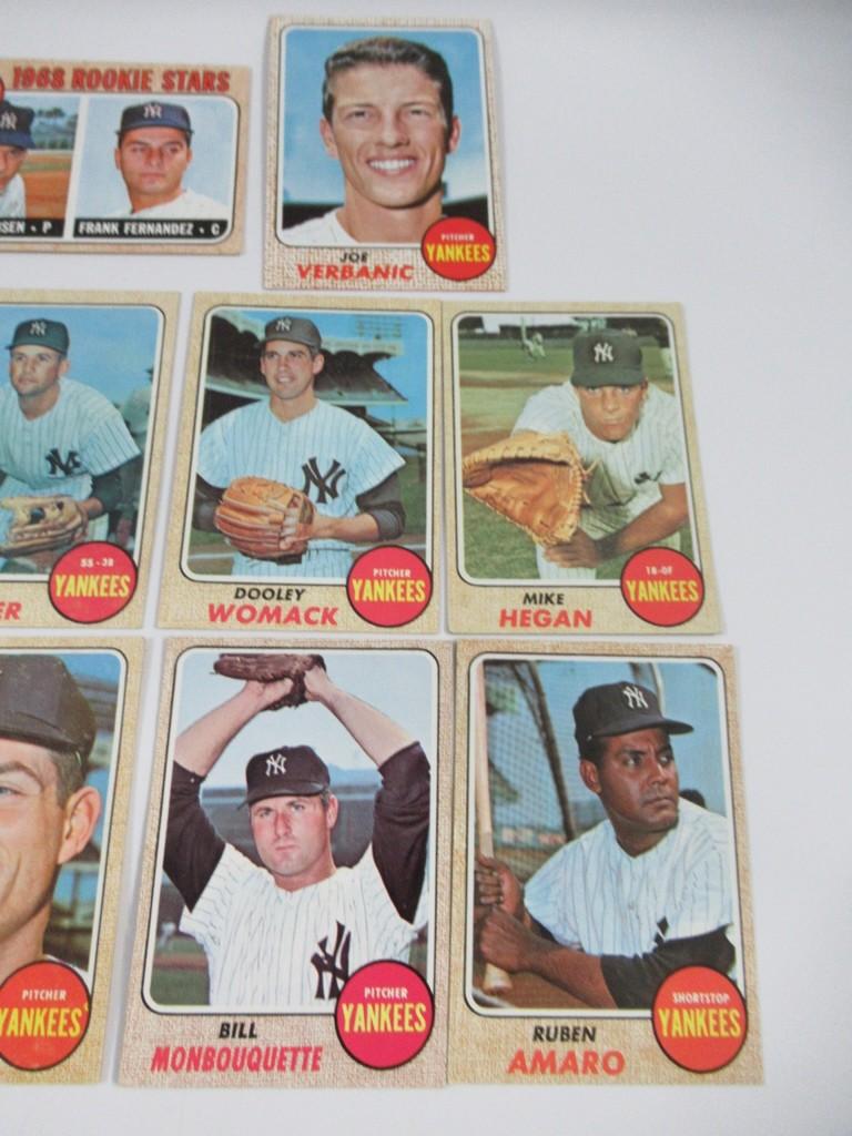 1968 Topps Baseball New York Yankees Team Set